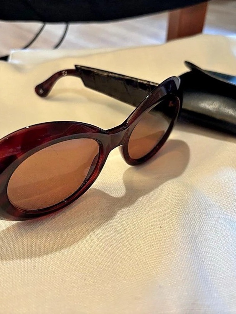 Gianni Versace Sunglasses Brown Black Size One Size